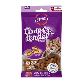 تشویقی گربه پره بیوتیک دار گناولرز نوتری مغزدار با طعم سالمون Gnawlers Crunchy Cat Treat With Salmon وزن 65 گرم